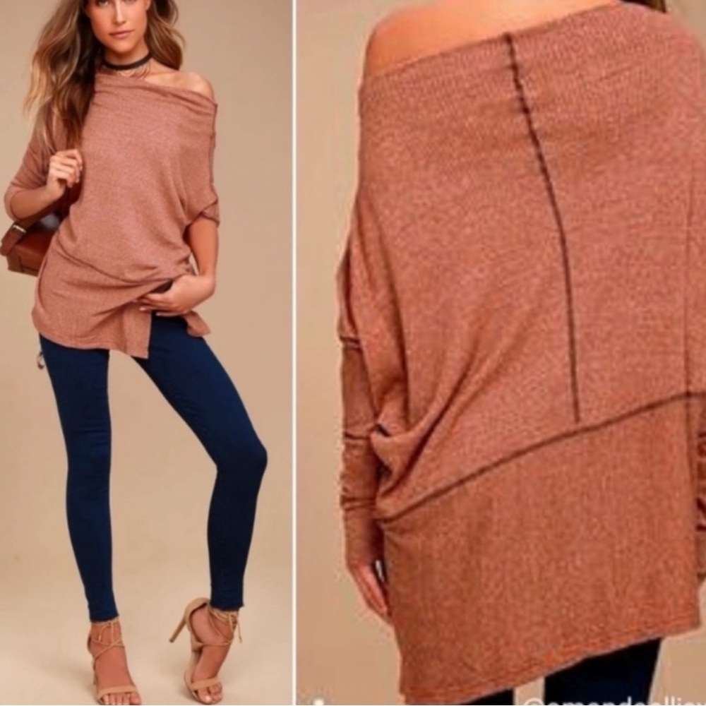 Free People We The Free Londontown Thermal Long Sleeve Tee Womens Size Medium